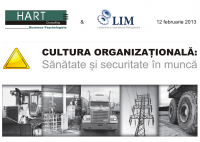 Cultura organizationala: sanatate si securitate in munca