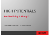 High Potentials - Are you doing it wrong? - Ryan Ross - HART Consulting