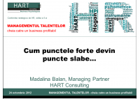 Madalina Balan -  Personality of leaders: When strengths become weaknesses - HART Consulting