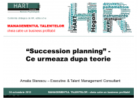 Amalia Sterescu - Succession planning: ce urmeaza dupa teorie - HART Consulting
