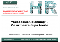 Amalia Sterescu - Succession planning: what is next after the theory - HART Consulting