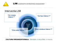 Dan Berinde - Transformarea culturii organizationale in domeniul sigurantei si securitatii muncii - O viziune LIM - HART Consulting