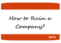 How to Ruin a Company? - HART Consulting