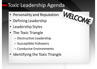 Leadership toxic - Jarrett Shalhoop, Senior Consultant - Global Alliances Hogan Assessment USA - HART Consulting