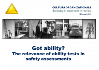 Marco Vetter - Got ability? The relevance of ability tests in Safety Assessments - HART Consulting