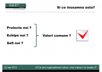 The values of top management team and organizational culture - Madalina Balan & Sergiu Negut - HART Consulting
